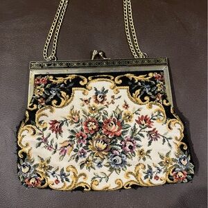 Floral Tapestry Evening Bag